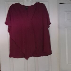 Elegant Burgundy Women's Top
